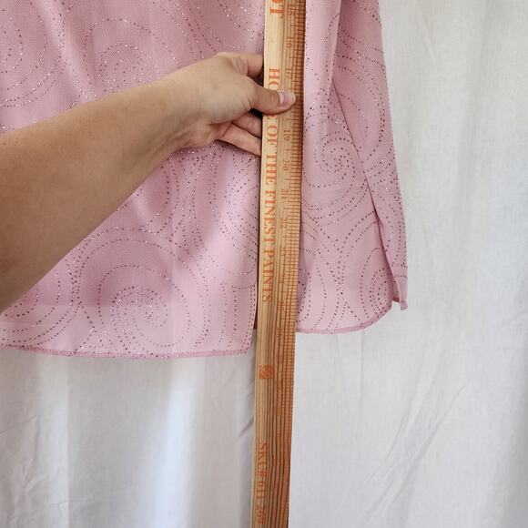 Dana Kay 2-piece set top & jacket Mauve pink embellished mother of the bride 18W - Picture 9 of 11